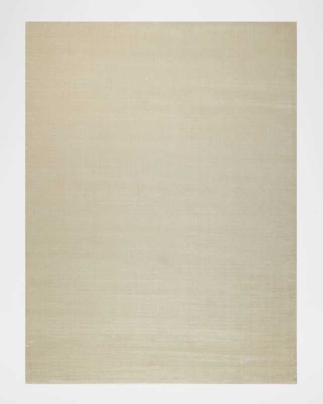 Velutto Hand-Loomed Light Beige Rug, 9' x 12'